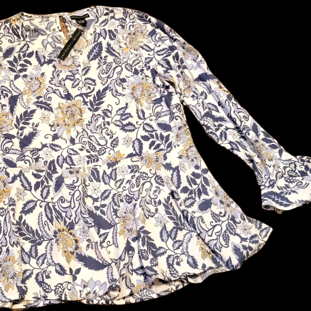 Blue Floral Shirt